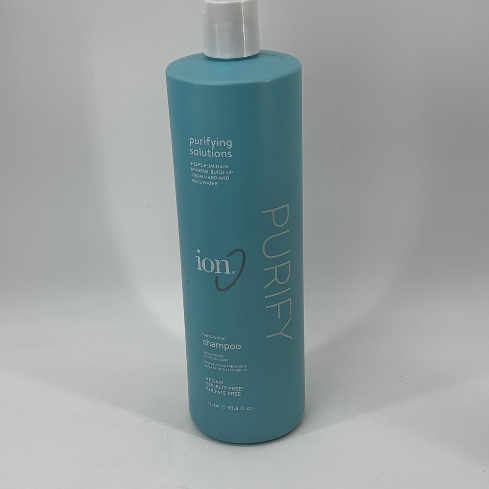 Ion Purifying Solutions Hard Water Shampoo 33.8 oz 1 Liter Sulfate Free Vegan